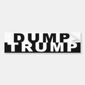 Trump B&W Bumpersticker (Voorkant)