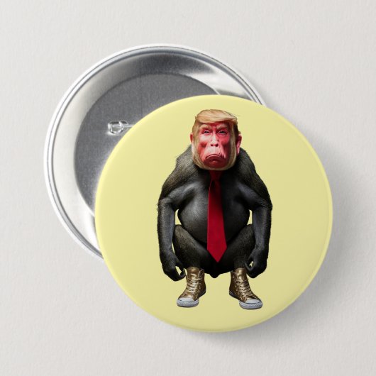 Trump Baboon Button (Voorkant /achterkant)