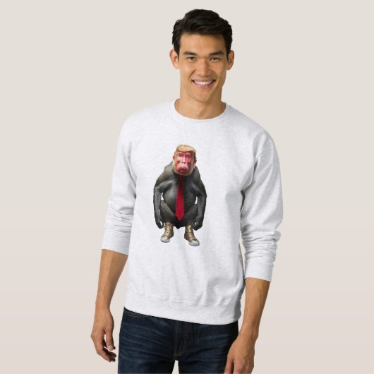Trump Baboon Sweatshirt (Voorkant volledig)