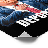 Trump Baby I zou je nooit uitzetten Poster (Hoek)