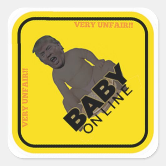 Trump-Baby Online Sticker (Voorkant)