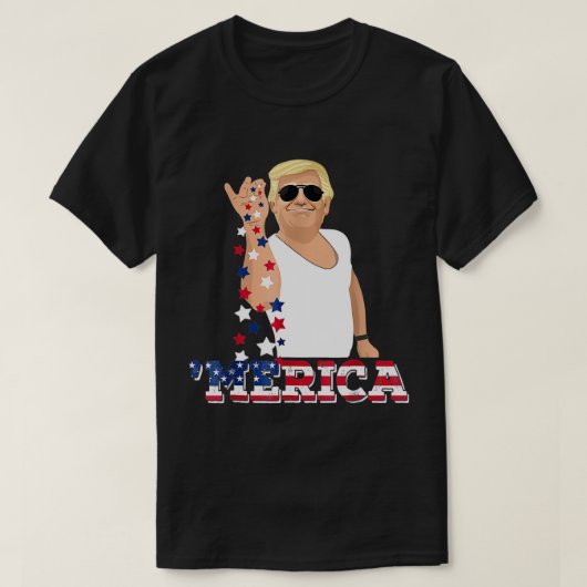 Trump Bae Funny 4e juli Trump Salt Freedom T-S T-shirt (Design voorkant)