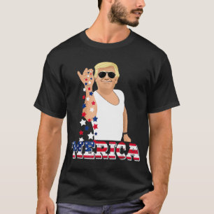 Trump Bae Funny 4e juli Trump Salt Freedom T-S T-shirt