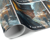 Trump Bah Humbug Cadeaupapier (Rol Hoek)