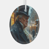 Trump Bah Humbug Glas Ornament (Voorkant Rechts)