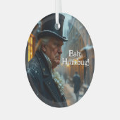 Trump Bah Humbug Glas Ornament (Voorkant links)