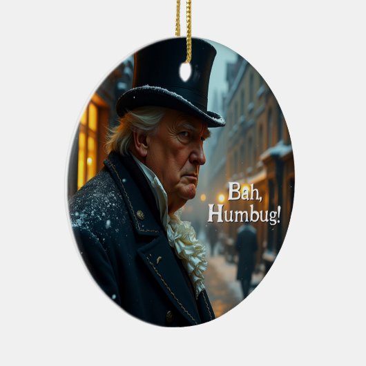 Trump Bah Humbug Keramisch Ornament (Rechts)
