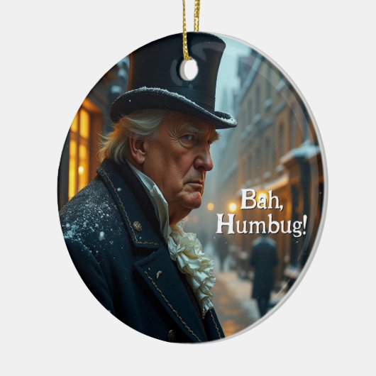 Trump Bah Humbug Keramisch Ornament (Links)