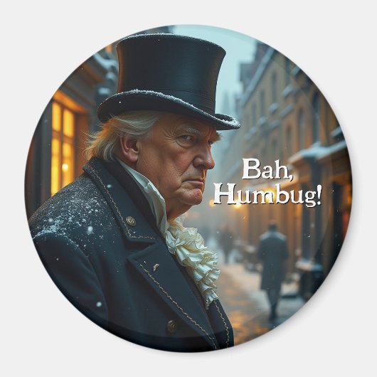 Trump Bah Humbug Magneet (Voorkant)