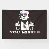 TRUMP BANNER 2024 GEMIST (Horizontaal)