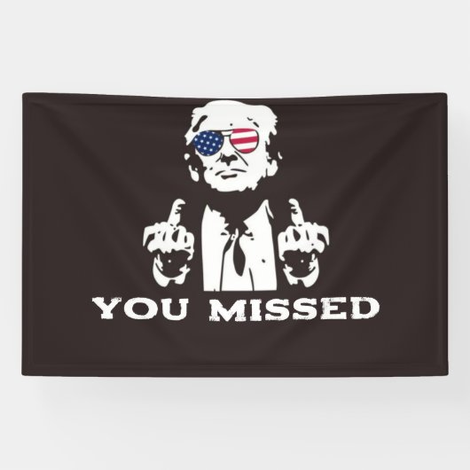 TRUMP BANNER 2024 GEMIST (Horizontaal)