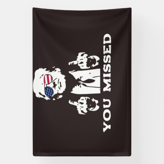 TRUMP BANNER 2024 GEMIST (Verticaal)