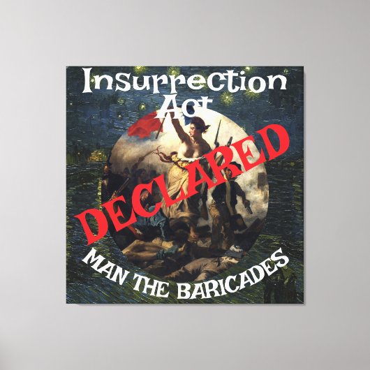 Trump Bans Fornication Adultery Blue States Canvas Afdruk (Voorkant)