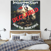 Trump Bans Fornication Adultery Blue States Canvas Afdruk (Insitu (Slaapkamer))