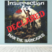 Trump Bans Fornication Adultery Blue States Canvas Afdruk (Insitu (Houten vloer))