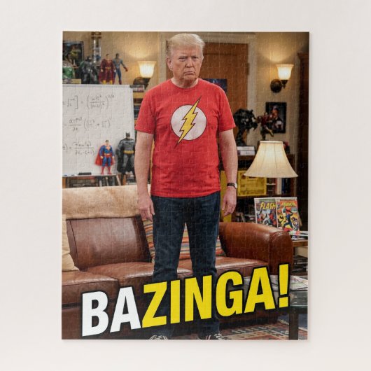 Trump Bazinga Grappige Gotcha Meme Legpuzzel (Verticaal)
