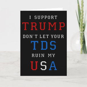 Trump Bederf Mijn VS Niet Met Je Tds Grappig Presi Kaart