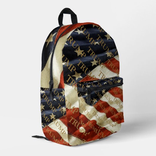 TRUMP BEDRUKTE RUGZAK (Achterkant Hoek Links)