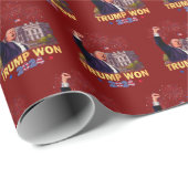 Trump behaalde President 47e in 2024 | Donald Trum Cadeaupapier (Rol Hoek)