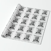 Trump Behind Bars Cadeaupapier (Uitgerold)