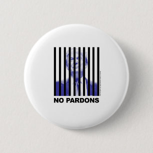 Trump Behind Bars - No Pardons 2 Ronde Button 5,7 Cm