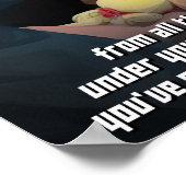 Trump beschermt ons tegen de Monsters Poster (Hoek)