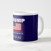 TRUMP BESTE PRESIDENT OOIT 45 & 47 JUMBO KOFFIE MO GROTE KOFFIEKOP (Voorkant rechts)
