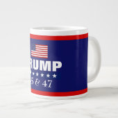 TRUMP BESTE PRESIDENT OOIT 45 & 47 JUMBO KOFFIE MO GROTE KOFFIEKOP (Voorkant rechts)