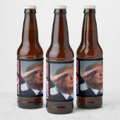 Trump betaalt de vlag bier etiket (Flessen)