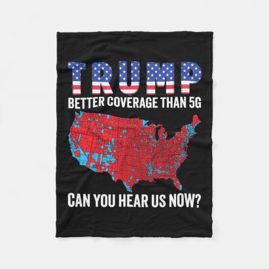 Trump beter dan 5G 47e President Mega Fleece Deken (Voorkant)