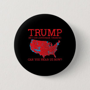 Trump beter dan 5G electorale kaart 2024 Ronde Button 5,7 Cm