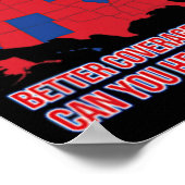 Trump beter dan 5G politieke kaart 2 Poster (Hoek)