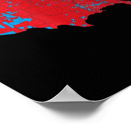 Trump betere dekking 2024 electorale interactieve  poster (Hoek)