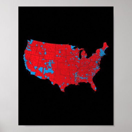 Trump betere dekking 2024 electorale interactieve poster (Voorkant)