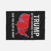 Trump betere dekking dan 5G kunt u ons nu horen Fleece Deken (Voorkant (Horizontaal))