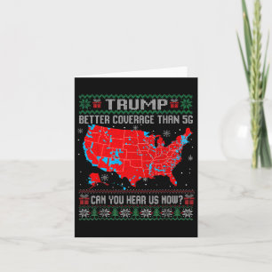 Trump betere dekking dan 5g lelijk kerstzweet kaart