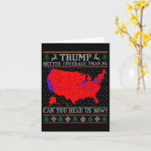 Trump betere dekking dan 5g lelijk kerstzweet kaart (Gele Bloem)