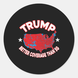 Trump betere dekking dan 5G-verkiezingsuitslag kaa Ronde Sticker