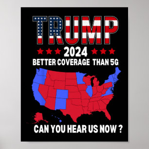 Trump betere dekking dan 5G VS-verkiezingskaart TR Poster