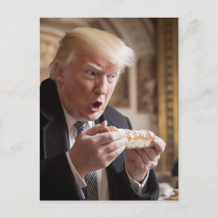 Trump bewondert zijn gestolen brood briefkaart