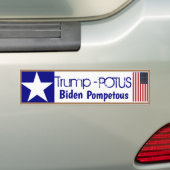 Trump Biden Pompetous Bumpersticker (Op auto)