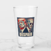 Trump Biden wanhoop 2024 Glas (Voorkant)
