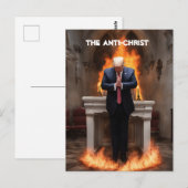 Trump bidt in een kerk De Anti-Christus Briefkaart (Voorkant / Achterkant)