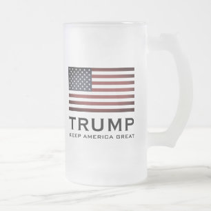 Trump bierstein glas - Keep America Great Matglas Bierpul