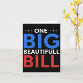 Trump Big Bill One Big Beautiful Bill Funny Politi Kaart (Gele Bloem)