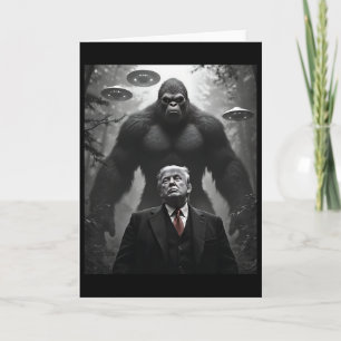 Trump Bigfoot Ufo Alien Ontmoeting Bezoek Complot Kaart