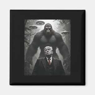 Trump Bigfoot Ufo Alien Ontmoeting Bezoek Complot Magneet