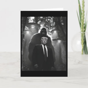 Trump Bigfoot Ufo Alien Ontmoeting Uap Invasie Con Kaart
