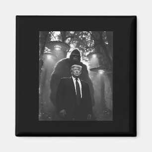 Trump Bigfoot Ufo Alien Ontmoeting Uap Invasie Con Magneet
