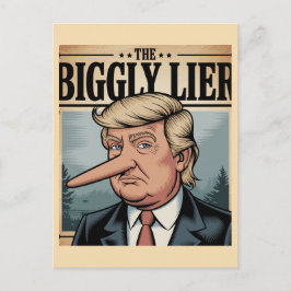 Trump Biggly Lier Briefkaart